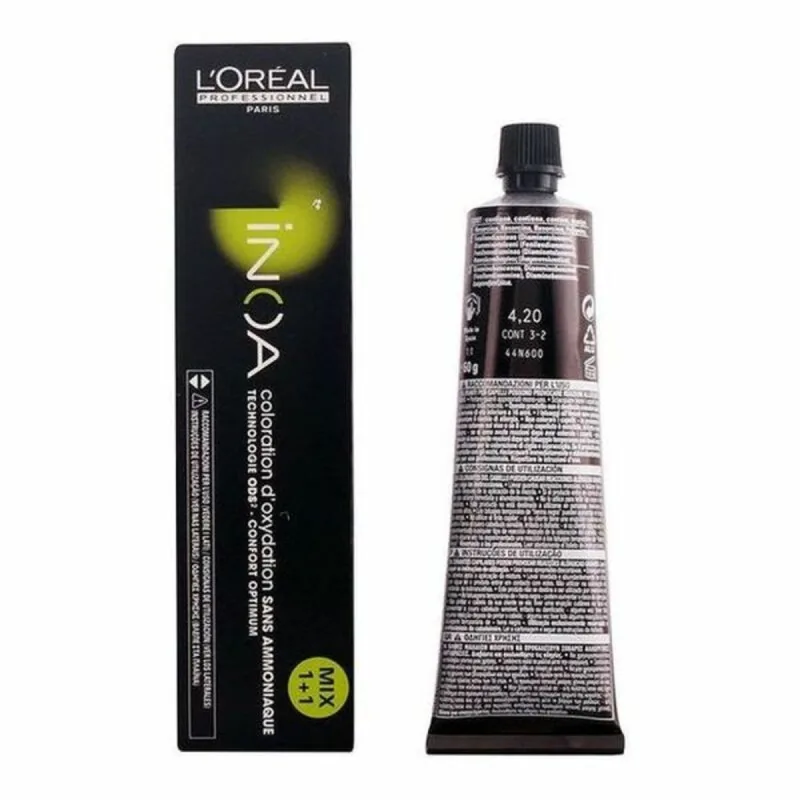 Vopsea păr, L'Oréal Professionnel, Inoa, șaten mediu violet intens 60ml — preț și oferte