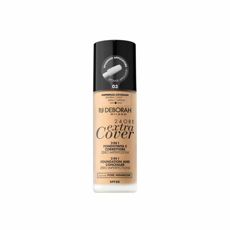 Fond de ten, Deborah, Maq 24H Extra Cover 003, crem — preț și oferte