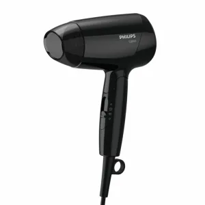 Uscător de păr, Philips, Essential Care, negru, 1200W, pliabil