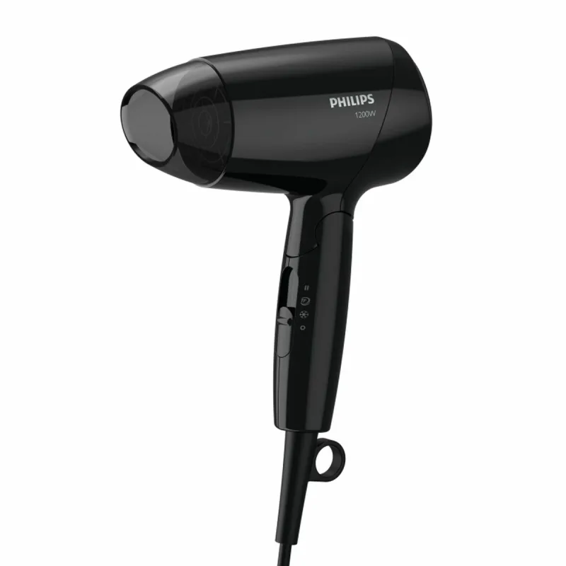 Uscător de păr, Philips, Essential Care, negru, 1200W, pliabil — preț și oferte