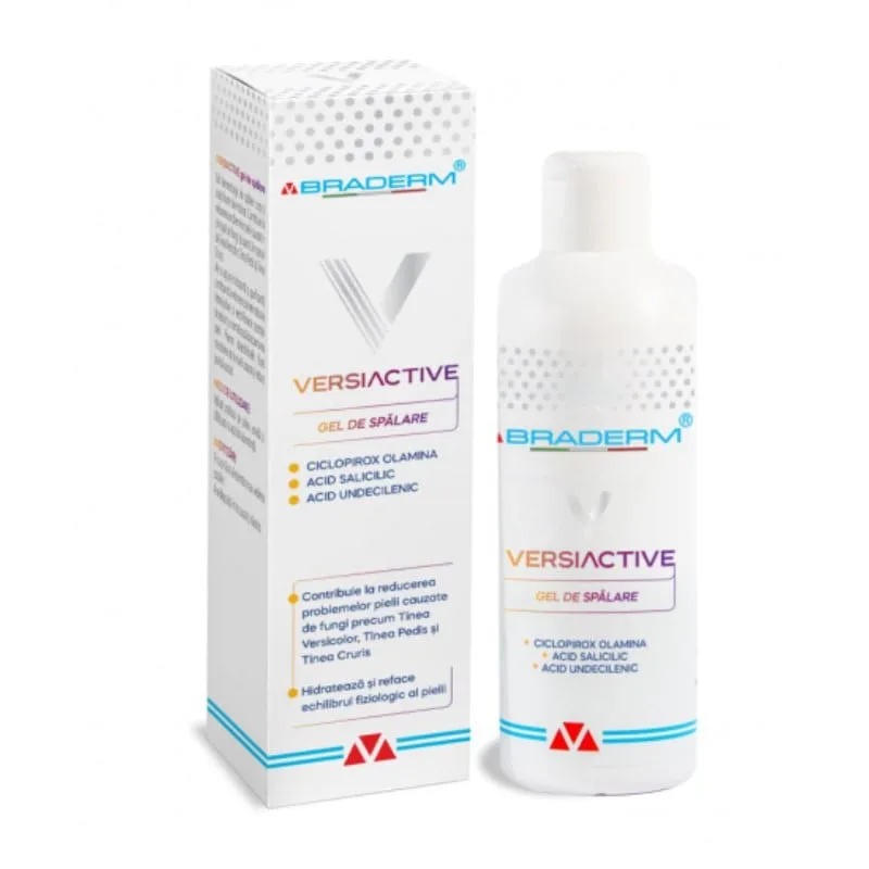 Gel de spalare pentru corp si scalp Versiactive, 200 ml, Braderm — preț și oferte