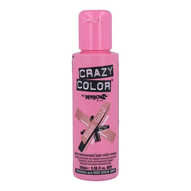 Vopsea de păr semipermanentă, Crazy Color, Rose Gold, 100 ml — preț și oferte