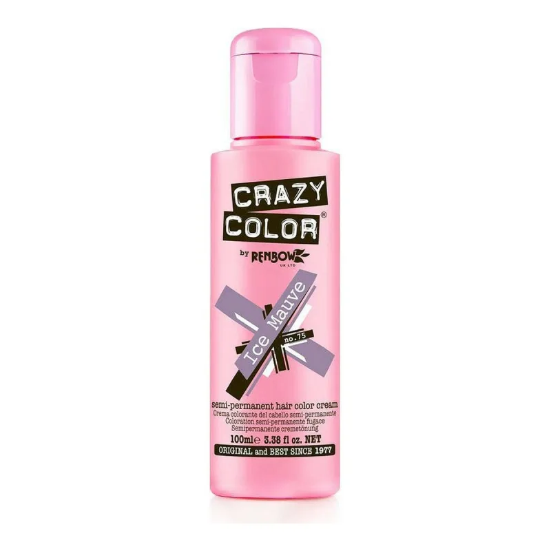 Vopsea păr, Crazy Color, Nº 75 Mauve Ice, semi-permanent — preț și oferte