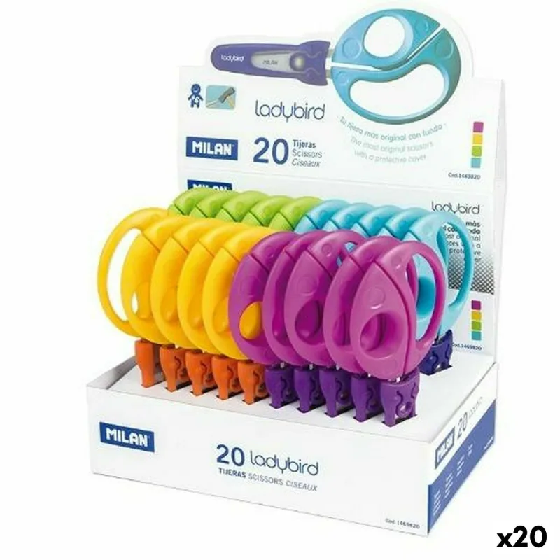 Foarfecă, Milan, model Buburuză, multicolor, inox, 15 cm, 20 bucăți Unknown — preț și oferte