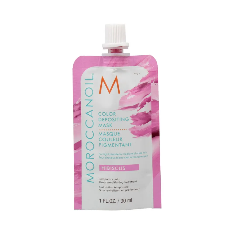 Masca de păr, Moroccanoil, Color Depositing Hibiscus, 30 ml — preț și oferte