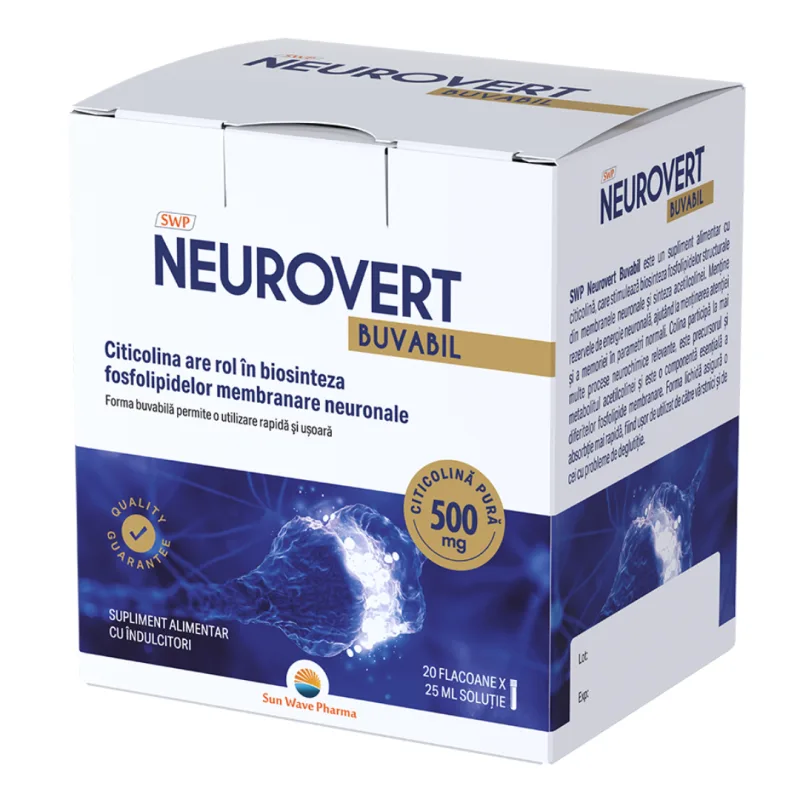 Neurovert buvabil, 20 flacoane, Sun Wave Pharma — preț și oferte