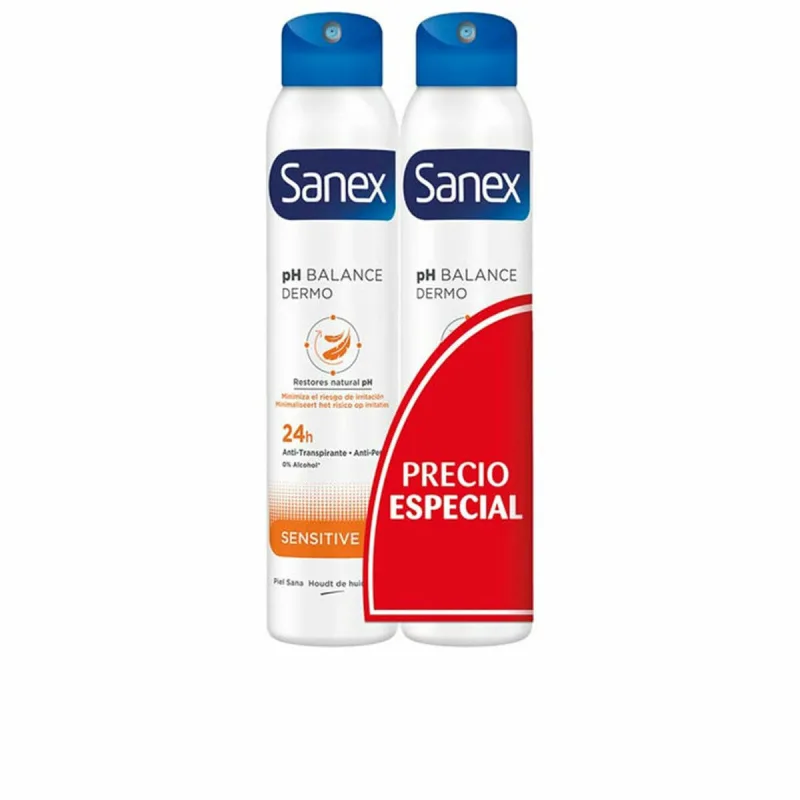 Deodorant spray, Sanex, Sensitive, 200 ml, 2 bucăți — preț și oferte