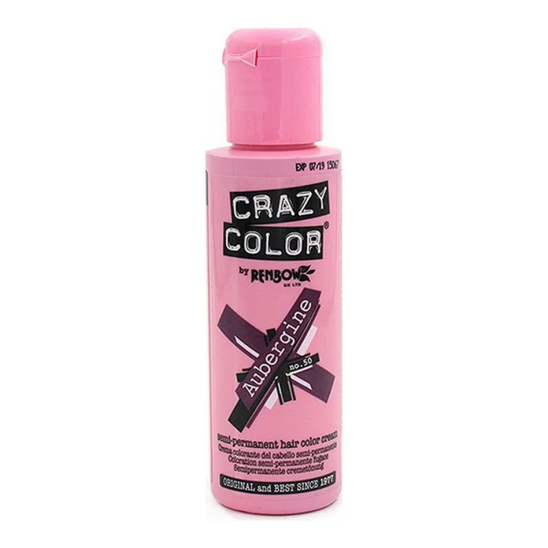 Vopsea de păr semi-permanentă Crazy Color Nº 50, 100 ml, aubergine — preț și oferte