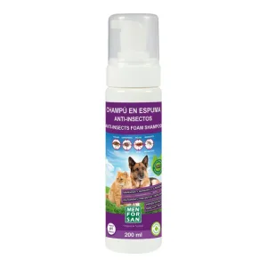 Șampon spray câini și pisici, Menforsan, spumă repelent insecte, 200 ml