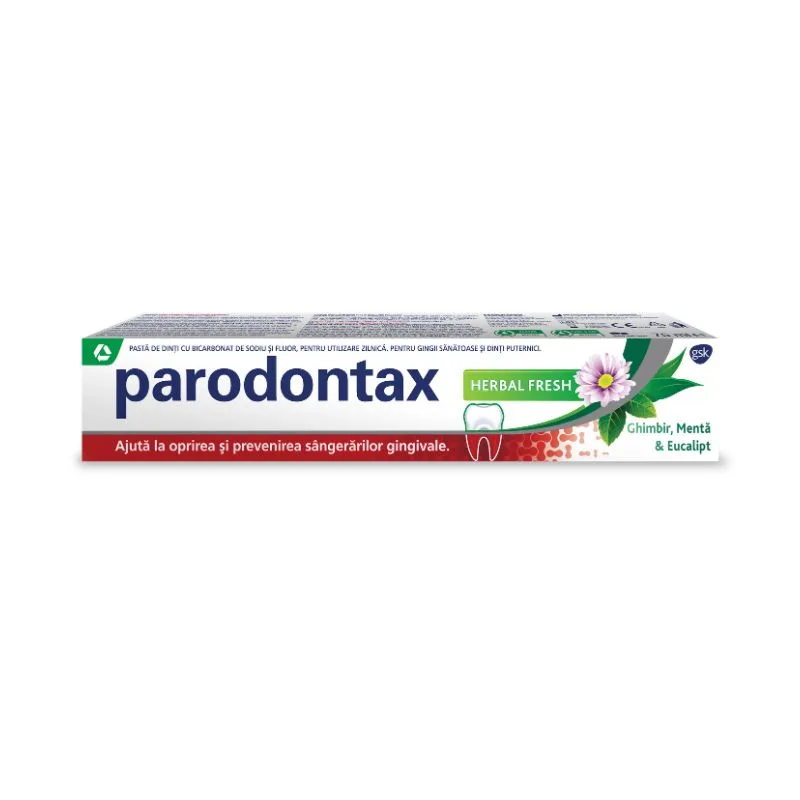 Pasta de dinti Herbal Fresh Parodontax, 75 ml, Gsk — preț și oferte