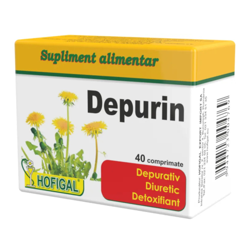 Depurin, 40 comprimate, Hofigal — preț și oferte