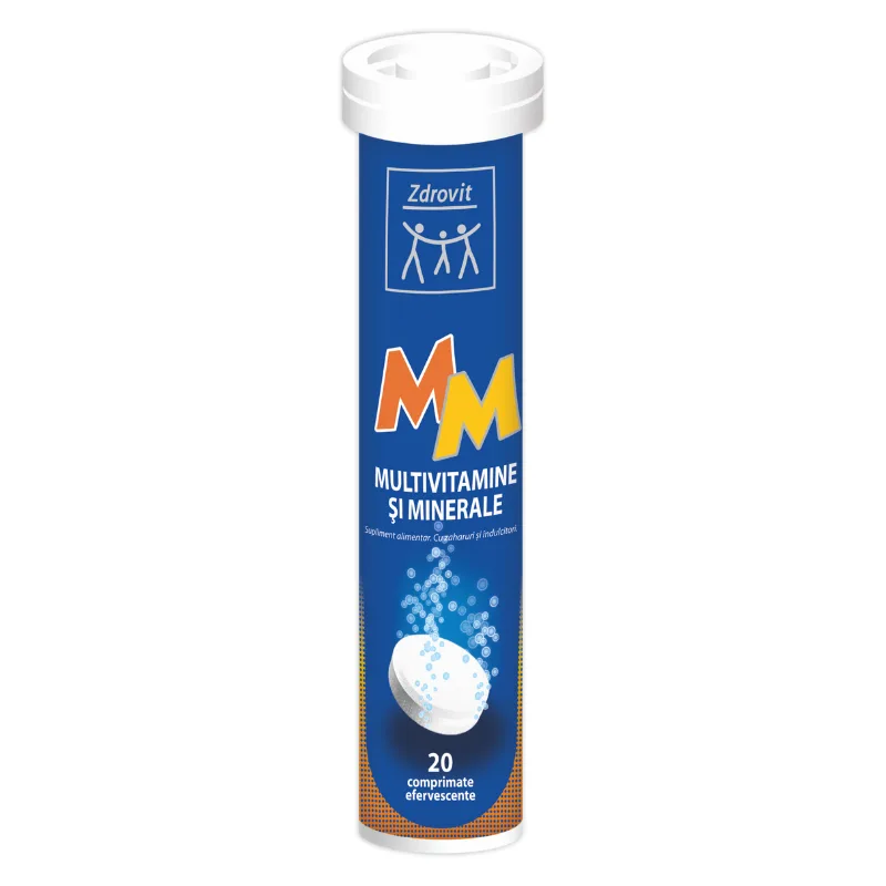 Multivitamine si minerale, 20 comprimate efervescente ZDROVIT — preț și oferte