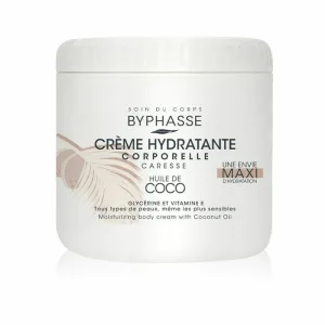 Cremă pentru corp, Byphasse, Coconut Oil, 500 ml, alb
