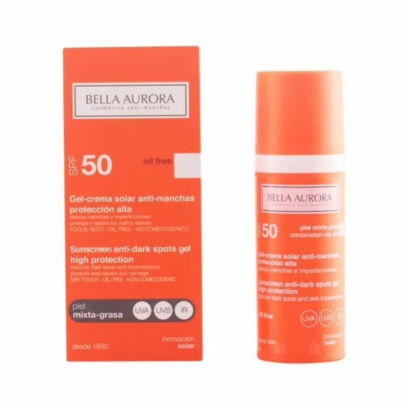 Cremă solară, Bella Aurora, Anti pete maronii, SPF 50+, 50 ml — preț și oferte
