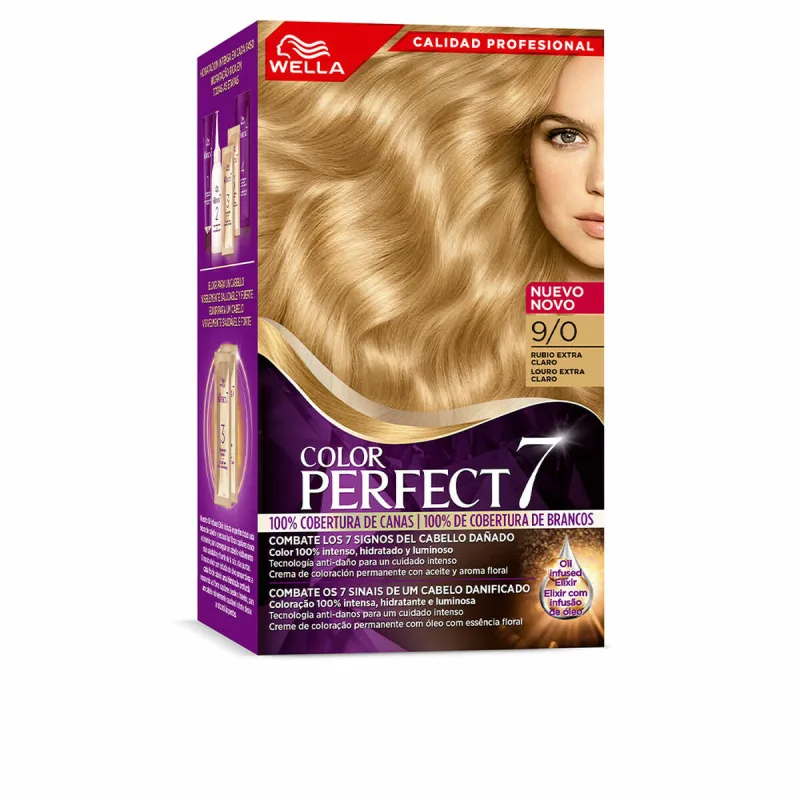 Vopsea permanentă, Wella, Color Perfect 7 9/0, gri, 60 ml — preț și oferte
