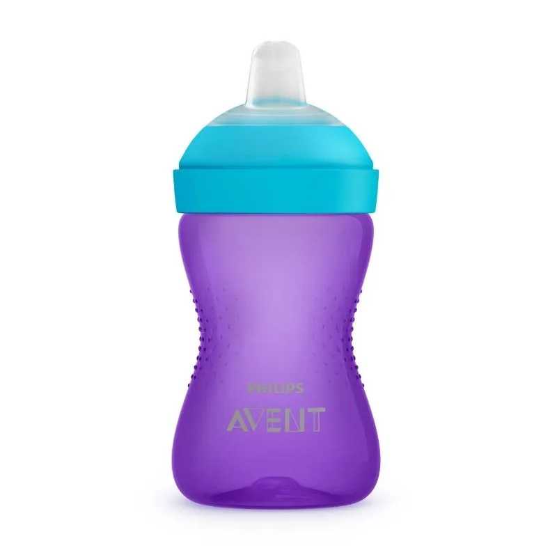 Avent Cana cu tetina moale rezistenta la muscaturi +9luni fete, 300ml SCF802/02 PHILIPS AVENT — preț și oferte
