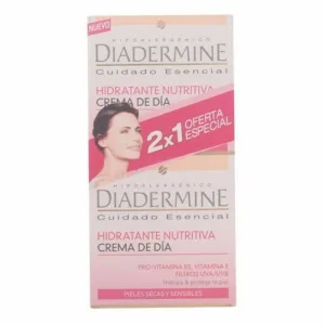 Set cosmetice, Diadermine, cremă de zi, două bucăți, alb