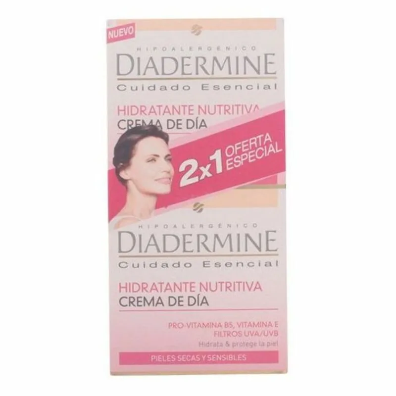 Set cosmetice, Diadermine, cremă de zi, două bucăți, alb — preț și oferte