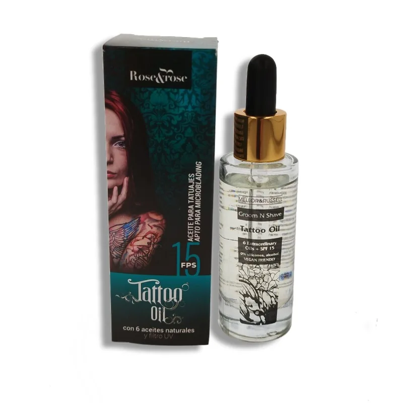 Ulei de corp, Rose & Rose, 30 ml, tatuaje SPF 15 Rose &amp; Rose — preț și oferte