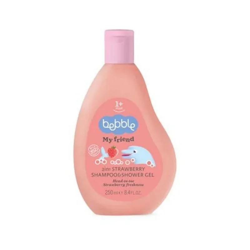 Bebble My friend Sampon si gel 2 in 1 Capsuna, 250 ml — preț și oferte