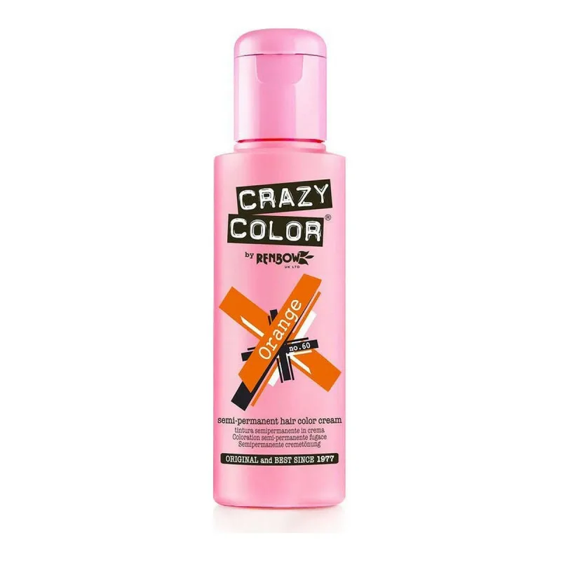 Vopsea semipermanentă, Crazy Color, Nº 60, portocaliu — preț și oferte