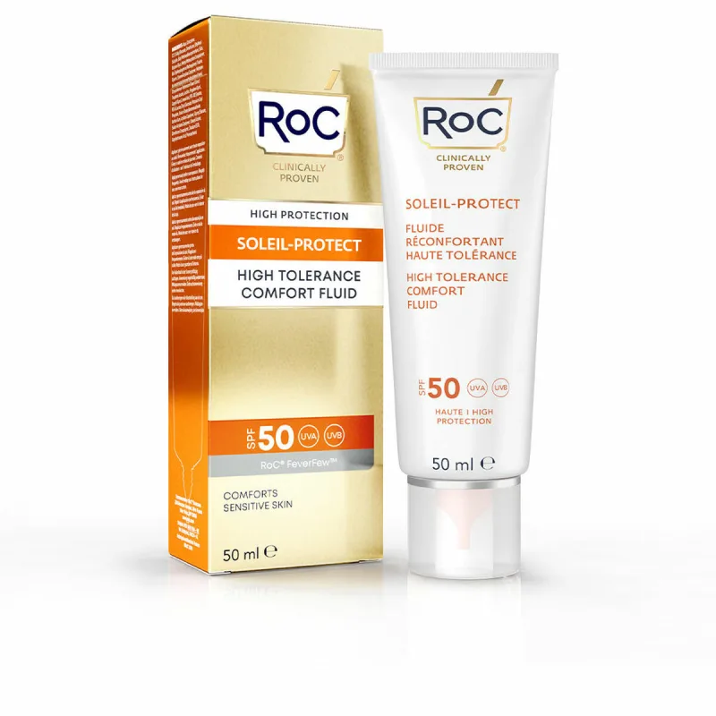 Loțiune solară, RoC, High Tolerance, SPF 50, piele sensibilă, 50 ml — preț și oferte