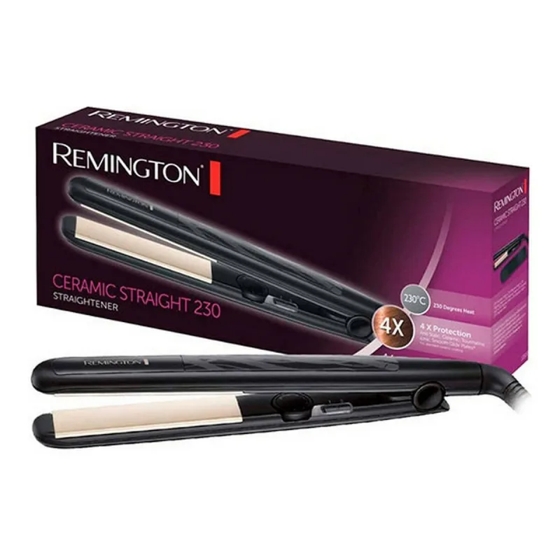 Placă de îndreptat părul, Remington, negru, cu oprire automată Karaloon — preț și oferte