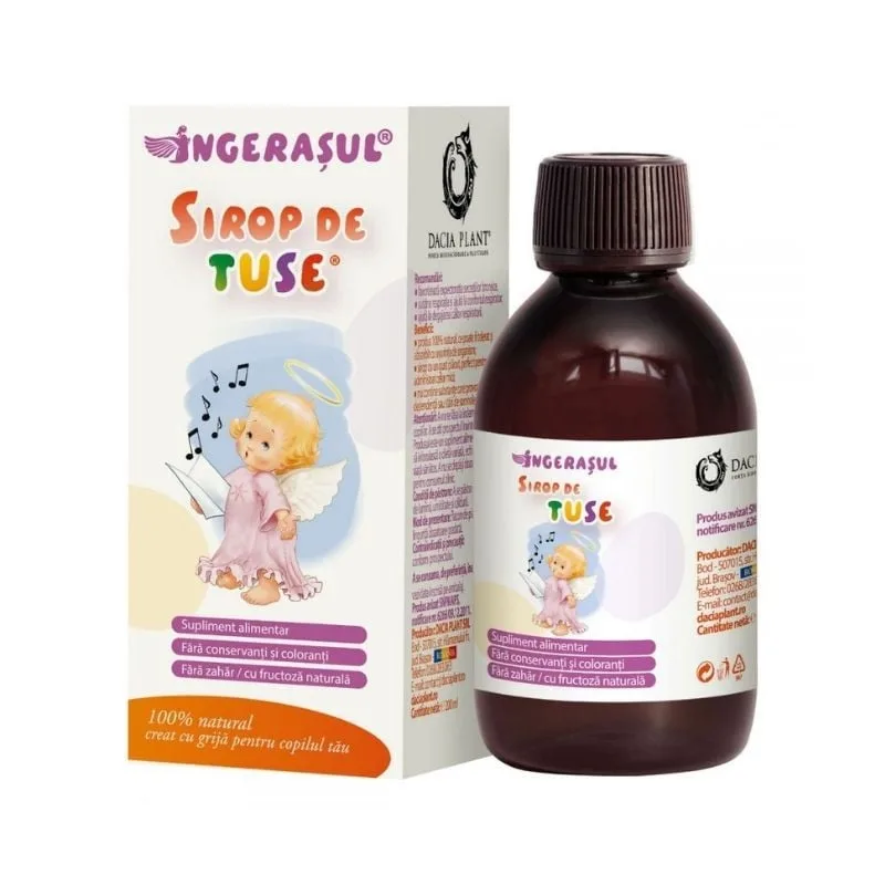 Sirop de tuse Ingerasul, 200 ml, Dacia Plant — preț și oferte