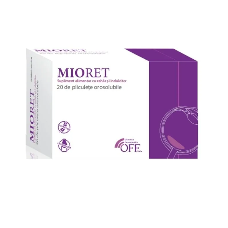 Mioret, 20 plicuri orosolubile, vitamine pentru ochi INOCARE PHARM SRL — preț și oferte