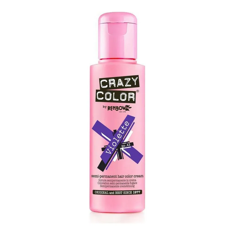 Vopsea permanentă, Crazy Color, model Nº 43, violet, 100 ml — preț și oferte