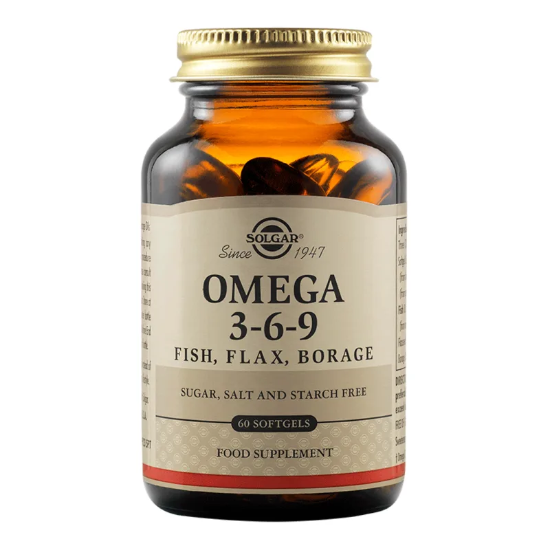 Omega 3-6-9 Softgels, 60 capsule, Solgar — preț și oferte