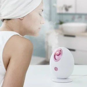 Saună facială electrică, VISION TRADING, Moispa, alb/roz, ABS