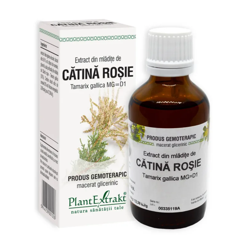 Extract din mladite de Catina Rosie, Tamarix, 50 ml, Plant Extrakt — preț și oferte