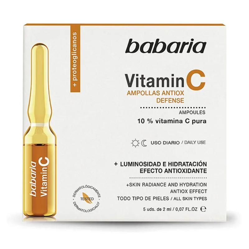 Fiole Babaria, Vitamin C, ser antioxidant, 5 x 2 ml — preț și oferte