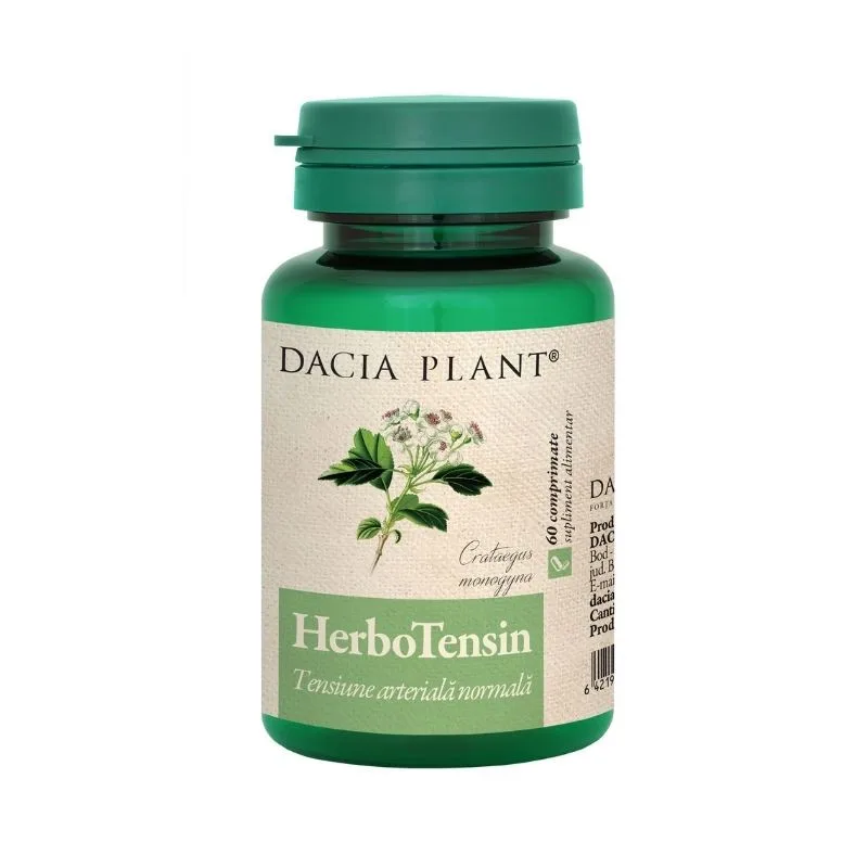 HerboTensin, 60 comprimate, Dacia Plant — preț și oferte
