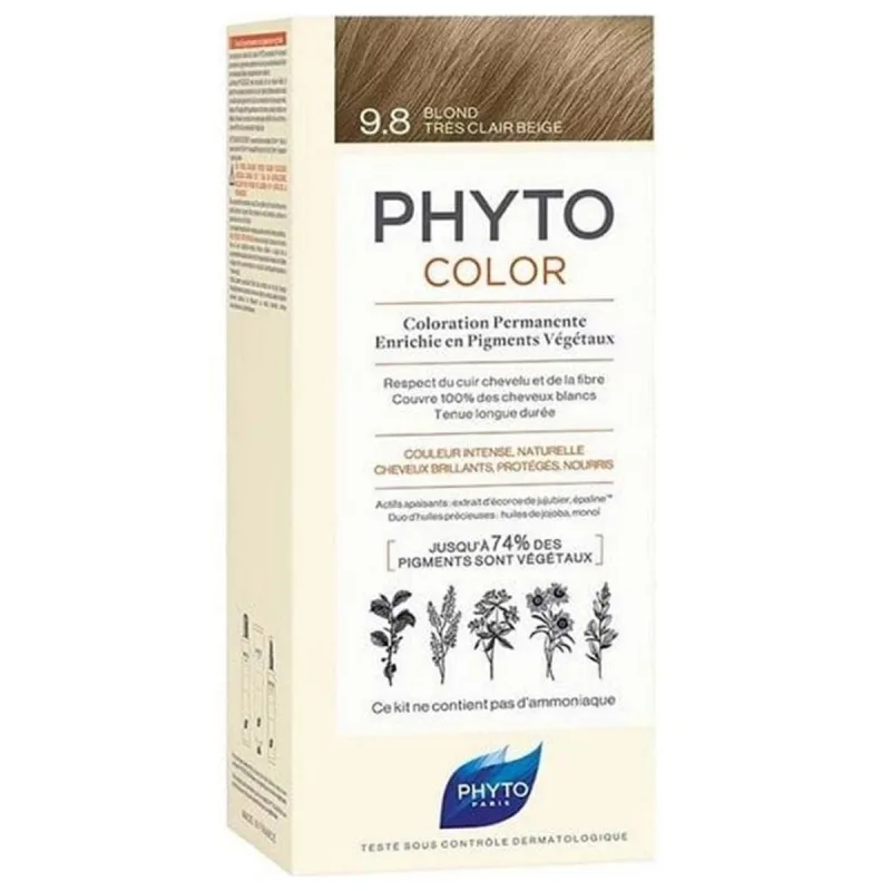 Vopsea de păr, Phyto, Phytocolor 9.8, bej foarte deschis — preț și oferte