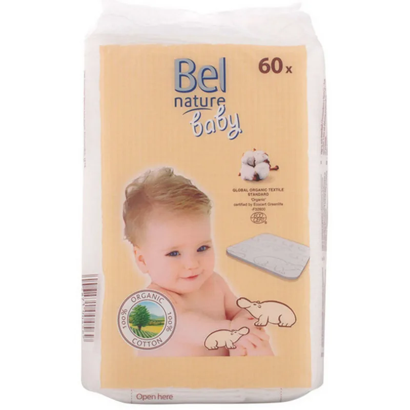 Dischete Demachiante, Nature Bel, Ecocert, bumbac, 60 bucăți Under Bed Store — preț și oferte