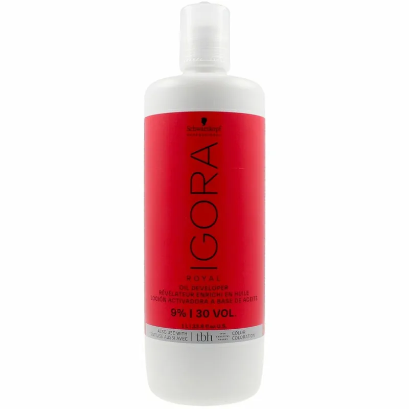 Lichid activator păr, Schwarzkopf, Igora Royal, 30 vol, Alb, 1 L — preț și oferte
