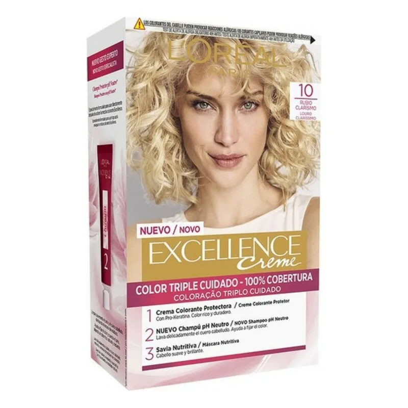 Vopsea permanentă păr, L'Oréal, Excellence, blond deschis — preț și oferte