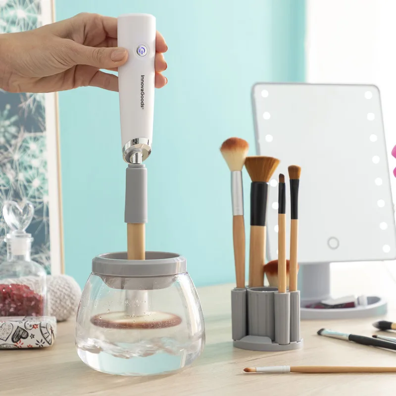 Perie curățare machiaj, Maklin InnovaGoods, alb/gri N/A — preț și oferte