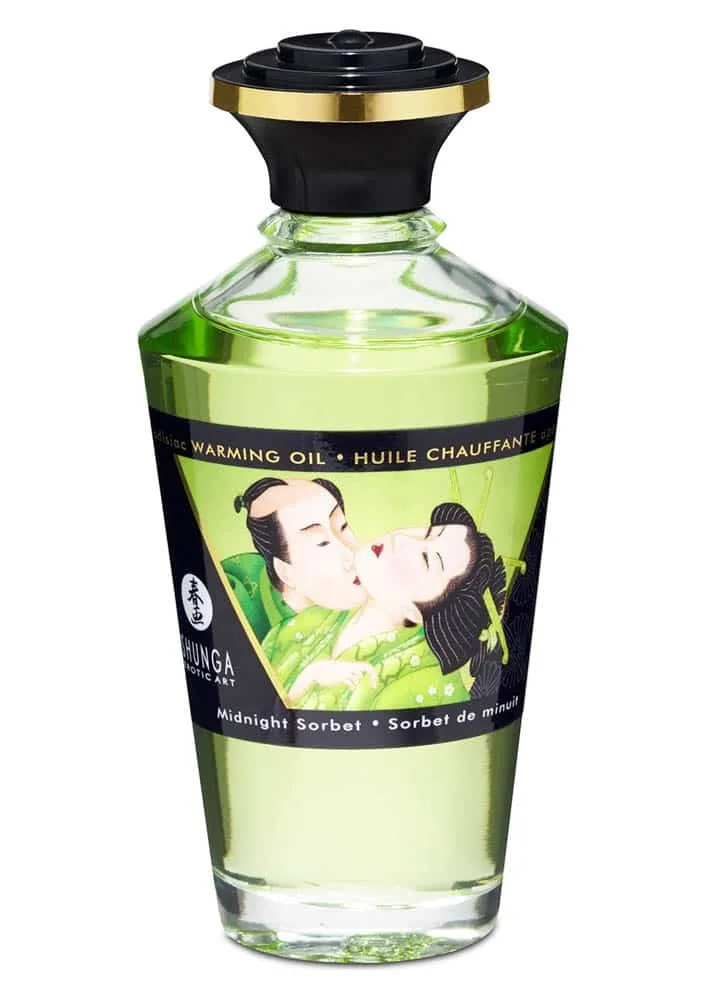 Ulei masaj Shunga, Warming, 100 ml, comestibil — preț și oferte