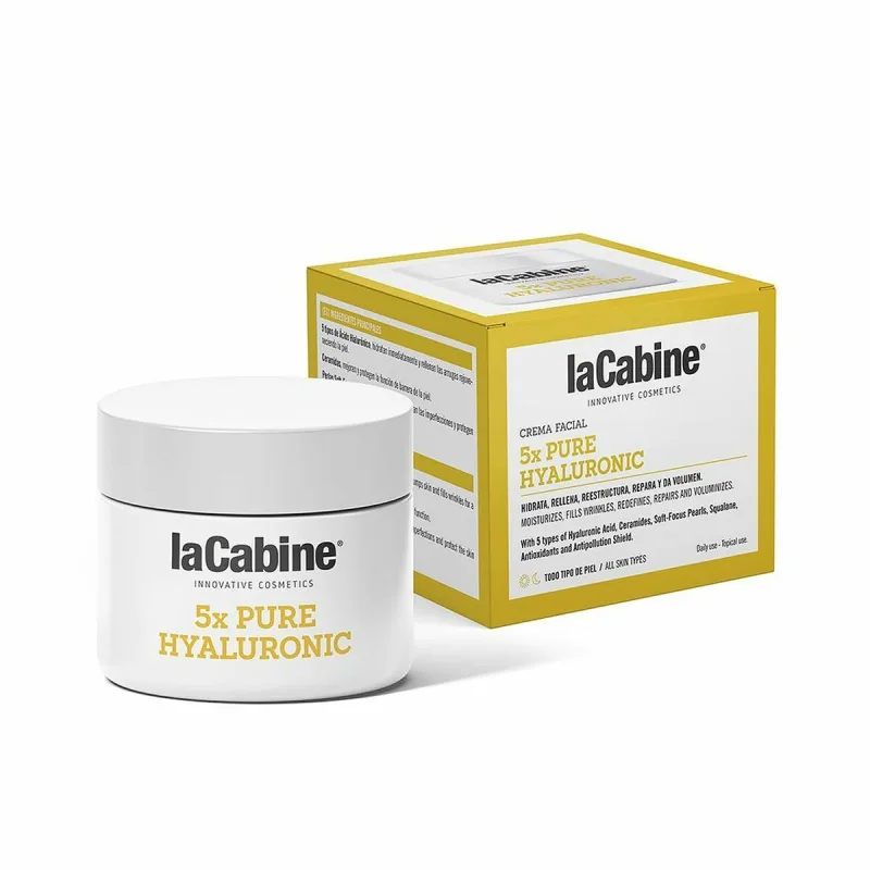 Cremă antirid, laCabine, 5x Pure Hyaluronic, alb, 50 ml Crema — preț și oferte