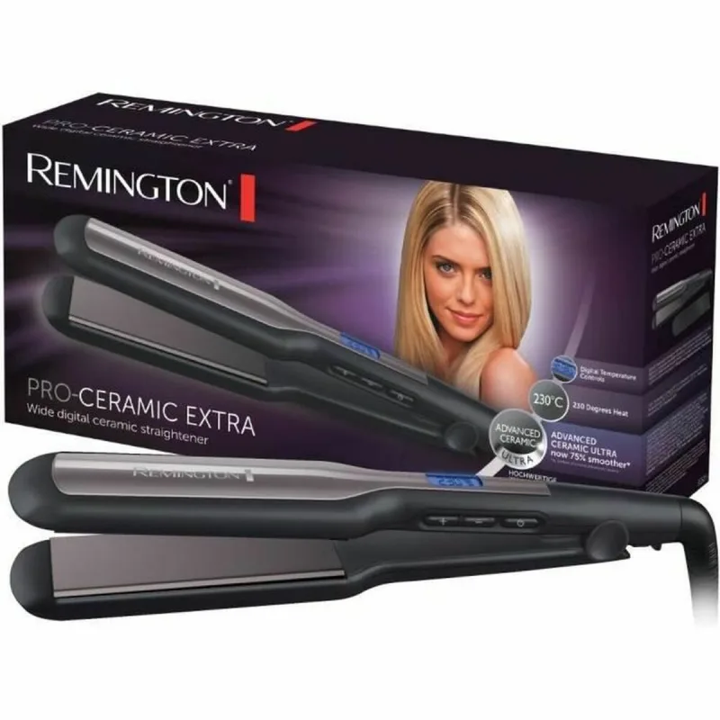 Placă de îndreptat părul, Remington, Pro Ceramic Extra S5525, negru — preț și oferte