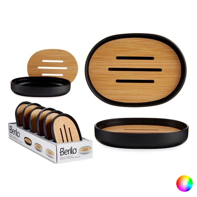 Suport săpun Nilox, bambus polipropilenă, multicolor, 9,5 x 2,5 x 13 cm — preț și oferte