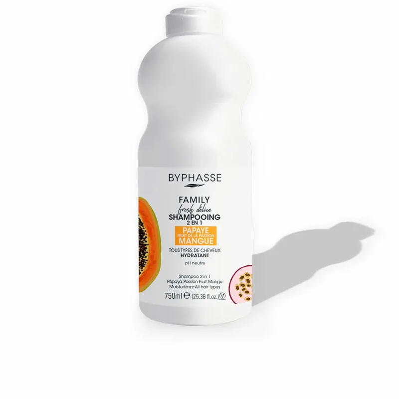 Șampon și Balsam, Byphasse, Family Fresh Delice, fructul pasiunii, 750 ml — preț și oferte