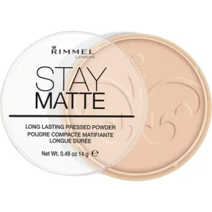 Pudră compactă, Rimmel, Stay Matte, culoare piersică, 14 g