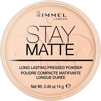 Pudră compactă, Rimmel London, Stay Matte, Warm Beige, 14 g — preț și oferte