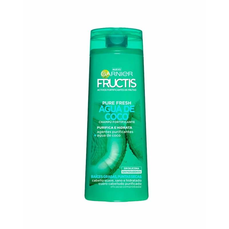Șampon Fortifiant, Garnier Fructis, Pure Fresh, Apă de Cocos, 300 ml — preț și oferte