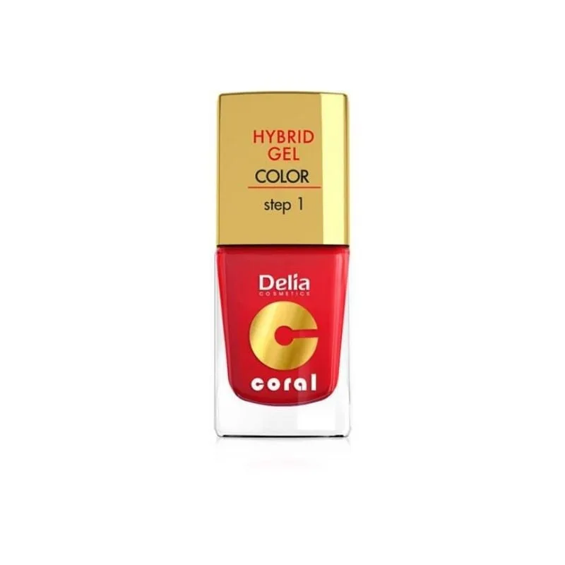 DELIA Oja Hybrid Coral nr. 001 rosu, 11 ml DELIA COSMECTICS POLONIA — preț și oferte