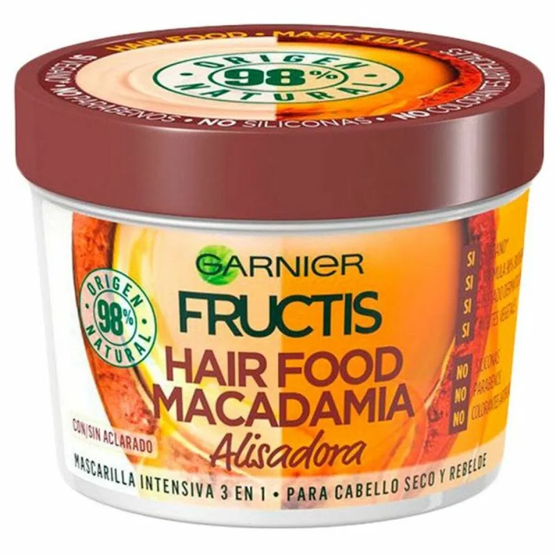 Masca de păr, Garnier, Hair Food Macadamia, 390 ml, fără silicon — preț și oferte